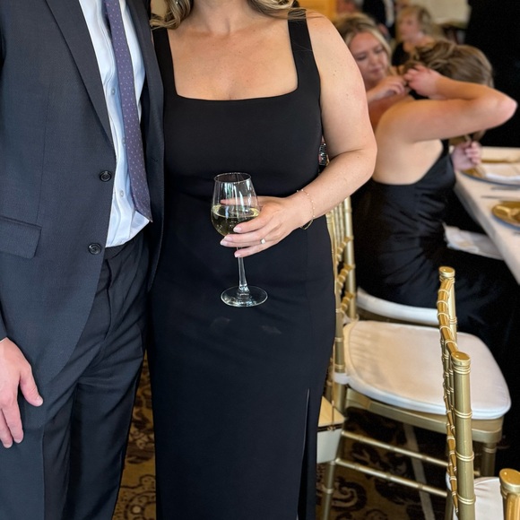 BHLDN Blake Square-Neck Stretch Crepe Maxi Dress - Picture 5 of 5